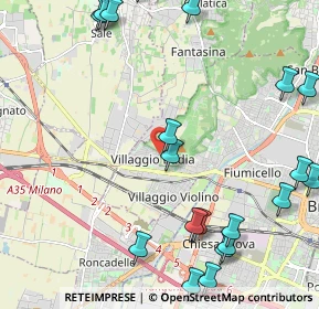 Mappa Via del Santellone, 25132 Brescia BS, Italia (2.9155)