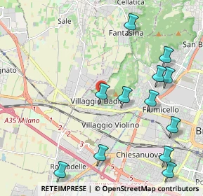 Mappa Via del Santellone, 25132 Brescia BS, Italia (2.46917)