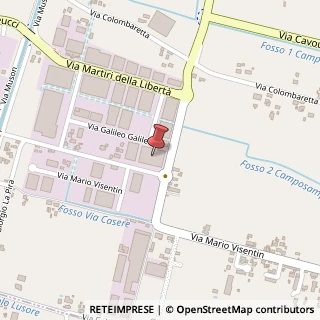 Mappa Via Mario Visentin, 17/a, 35012 Camposampiero, Padova (Veneto)