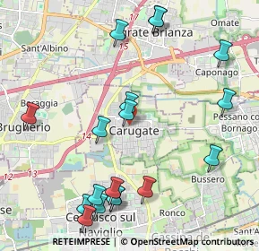 Mappa Via Giovanni Pascoli, 20061 Carugate MI, Italia (2.45222)
