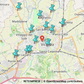 Mappa Contrà Mure Carmini, 36100 Vicenza VI, Italia (2.05917)