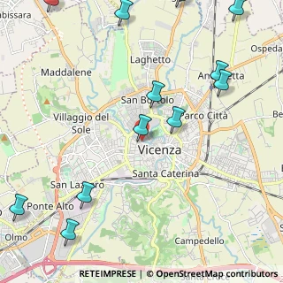 Mappa Contrà Mure Carmini, 36100 Vicenza VI, Italia (2.98083)