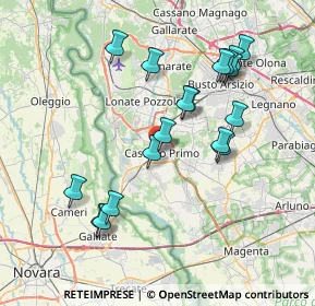 Mappa Via Sempione, 20022 Castano Primo MI, Italia (7.44667)