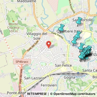 Mappa Via Battaglione Sette Comuni, 36100 Vicenza VI, Italia (1.5265)