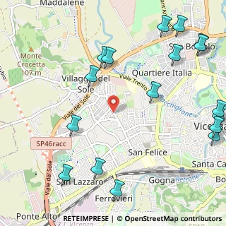 Mappa Via Battaglione Sette Comuni, 36100 Vicenza VI, Italia (1.49176)