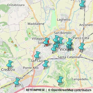 Mappa Via Battaglione Sette Comuni, 36100 Vicenza VI, Italia (2.26467)
