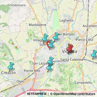 Mappa Via Battaglione Sette Comuni, 36100 Vicenza VI, Italia (2.12909)