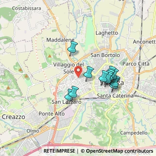 Mappa Via Battaglione Sette Comuni, 36100 Vicenza VI, Italia (1.53333)