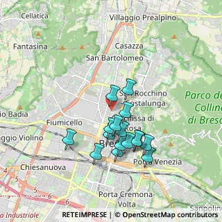 Mappa Via Gabriele Rossetti, 25128 Brescia BS, Italia (1.54188)