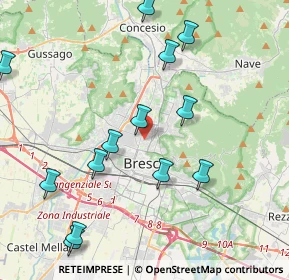 Mappa Via Gabriele Rossetti, 25128 Brescia BS, Italia (4.87429)