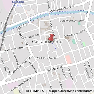 Mappa Piazza Giuseppe Mazzini, 27, 20022 Castano Primo, Milano (Lombardia)