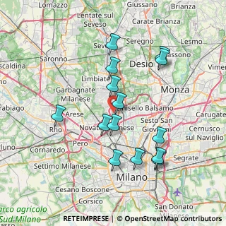 Mappa Via dell'Innovazione, 20032 Cormano MI, Italia (7.17357)