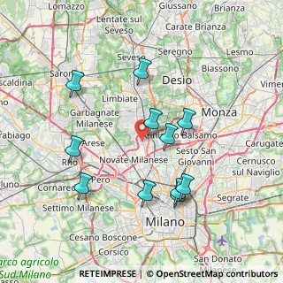 Mappa Via dell'Innovazione, 20032 Cormano MI, Italia (7.27636)