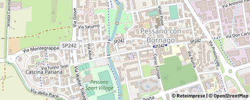 Mappa Pessano con Bornago