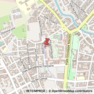 Mappa Via Cengio, 32, 36100 Vicenza, Vicenza (Veneto)
