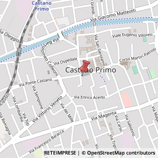 Mappa Piazza Giuseppe Mazzini, 48, 20022 Castano Primo, Milano (Lombardia)