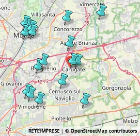Mappa Via Italia, 20061 Carugate MI, Italia (4.41765)
