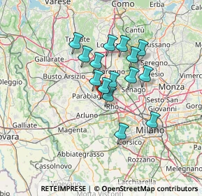 Mappa Via la Guardia, 20014 Nerviano MI, Italia (10.216)