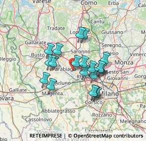 Mappa Via la Guardia, 20014 Nerviano MI, Italia (10.6475)