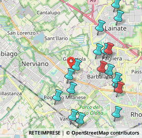 Mappa Via la Guardia, 20014 Nerviano MI, Italia (2.30556)