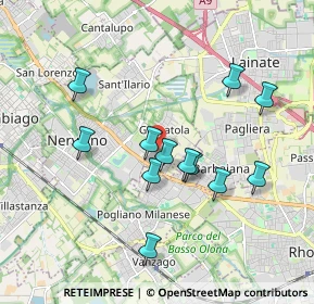 Mappa Via la Guardia, 20014 Nerviano MI, Italia (1.70917)