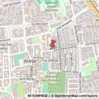 Mappa Via Alcide De Gasperi, 4, 20020 Arese, Milano (Lombardia)