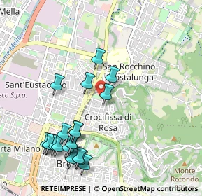 Mappa Via Santa Crocifissa di Rosa, 25128 Brescia BS, Italia (1.1345)