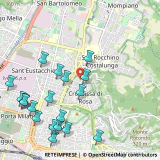 Mappa Via Santa Crocifissa di Rosa, 25128 Brescia BS, Italia (1.338)