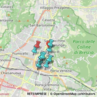 Mappa Via Santa Crocifissa di Rosa, 25128 Brescia BS, Italia (1.38692)