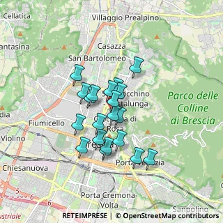 Mappa Via Santa Crocifissa di Rosa, 25128 Brescia BS, Italia (1.2855)