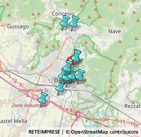 Mappa Via Santa Crocifissa di Rosa, 25128 Brescia BS, Italia (2.39333)