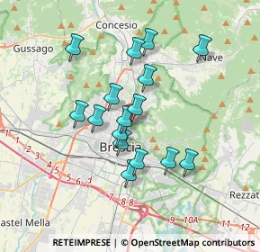 Mappa Via Santa Crocifissa di Rosa, 25128 Brescia BS, Italia (2.935)