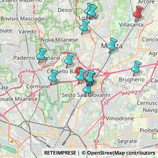 Mappa Via Ferraris, 20092 Cinisello Balsamo MI, Italia (3.94692)