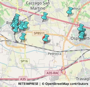 Mappa Via Albarelle, 25038 Rovato BS, Italia (2.6575)