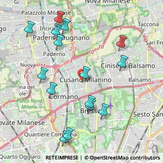 Mappa Piazza Salvador Allende, 20095 Cusano Milanino MI, Italia (2.37133)