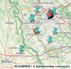 Mappa Via Sant'Antonio, 20022 Castano Primo MI, Italia (8.242)