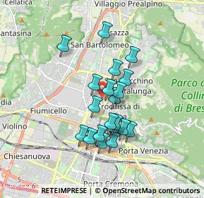 Mappa Via Damiano Chiesa, 25128 Brescia BS, Italia (1.402)
