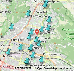 Mappa Via Damiano Chiesa, 25128 Brescia BS, Italia (2.22)