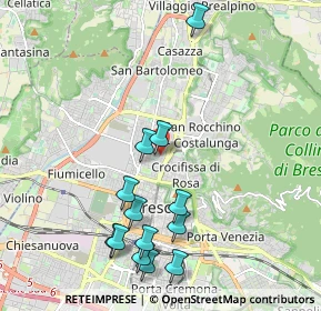 Mappa Via Damiano Chiesa, 25128 Brescia BS, Italia (2.17615)
