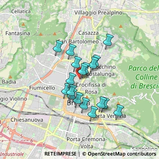 Mappa Via Damiano Chiesa, 25128 Brescia BS, Italia (1.39611)
