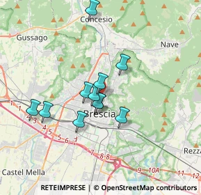 Mappa Via Damiano Chiesa, 25128 Brescia BS, Italia (2.76909)
