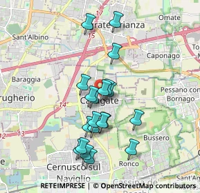 Mappa Via Piave, 20061 Carugate MI, Italia (1.6115)