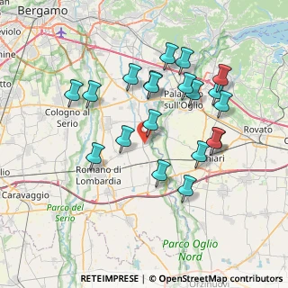 Mappa Via Cortenuova, 24050 Cividate Al Piano BG, Italia (7.1985)