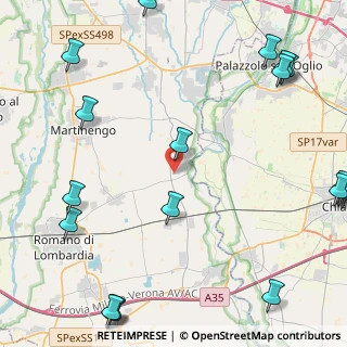 Mappa Via Cortenuova, 24050 Cividate Al Piano BG, Italia (6.78368)