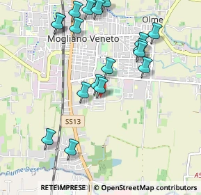 Mappa Via Giuseppe Ungaretti, 31021 Mogliano Veneto TV, Italia (1.1405)