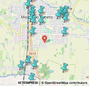 Mappa Via Giuseppe Ungaretti, 31021 Mogliano Veneto TV, Italia (1.2845)