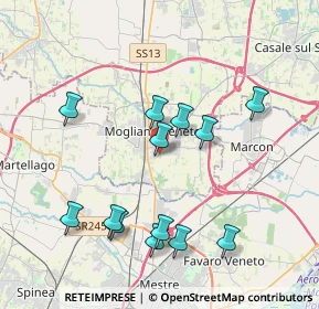 Mappa Via Giuseppe Ungaretti, 31021 Mogliano Veneto TV, Italia (3.89308)