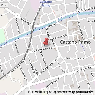 Mappa Via Ponte Castano, 22, 20022 Castano Primo, Milano (Lombardia)