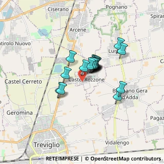 Mappa Via Monte Cervino, 24040 Castel Rozzone BG, Italia (1.084)