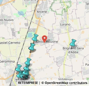 Mappa Via Monte Cervino, 24040 Castel Rozzone BG, Italia (3.11882)